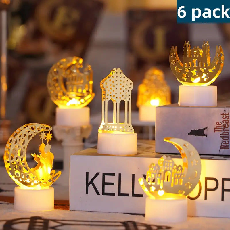 6pcs LED Ramadan & EID Table Lights