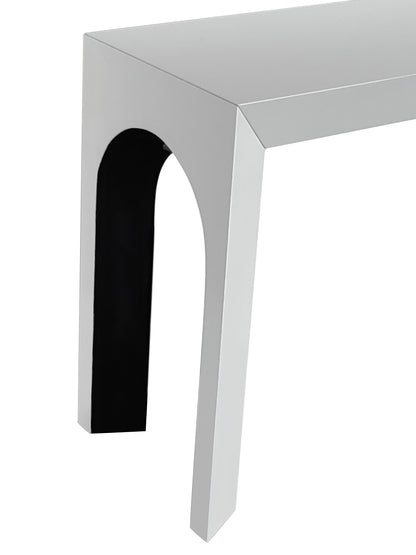 Elite Console Table White Black