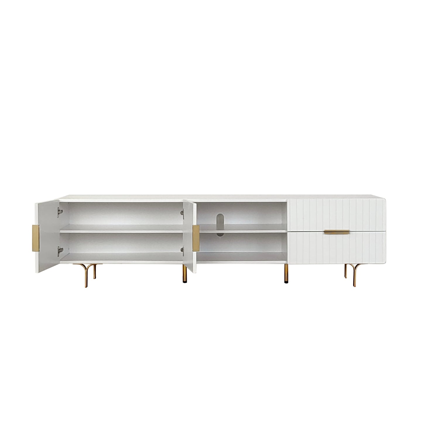 Carter Tv Unit White 200cm