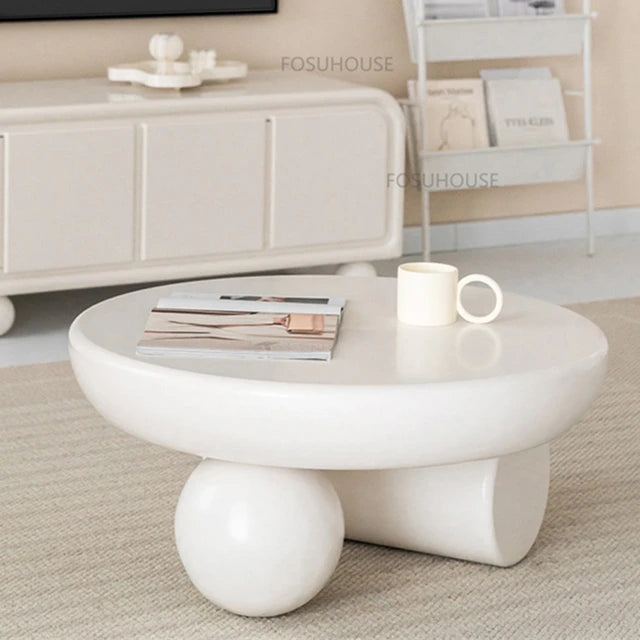 Cave White Coffee Table