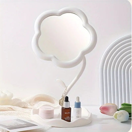 Flower-Shaped Makeup Mirror