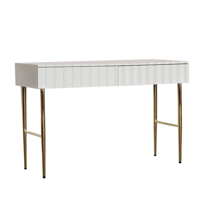 Flute Console Table White