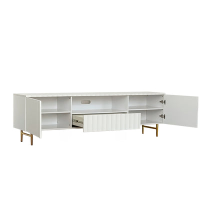 Flute Tv Unit White 200cm