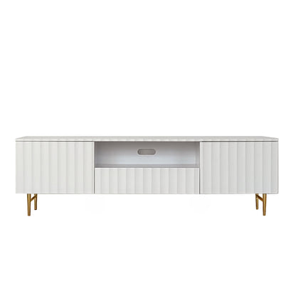 Flute Tv Unit White 200cm