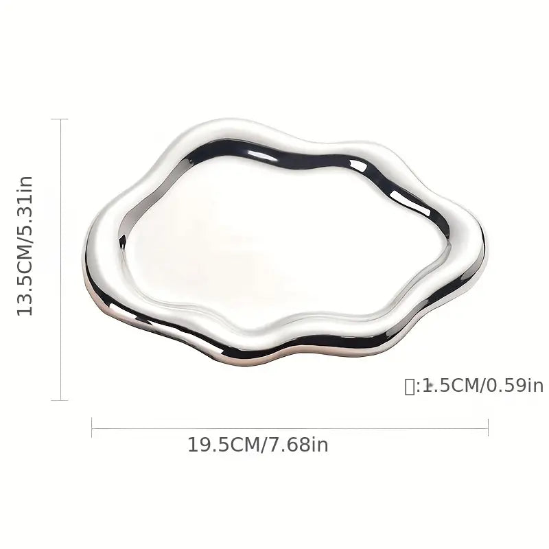 Jewelry Dish Trinket Tray Unique Cloud Shape Cute Jewelry Storage Plate