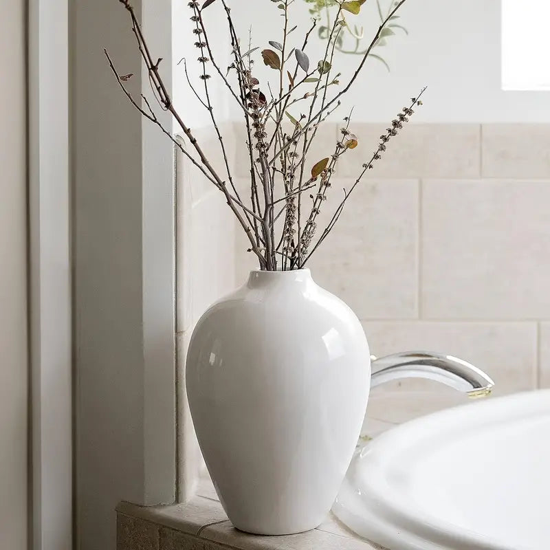 Modern White Ceramic Vase