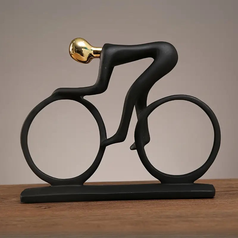 Modern Abstract Bicycle Rider Statue