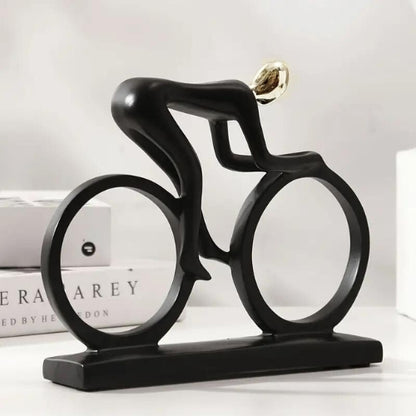 Modern Abstract Bicycle Rider Statue