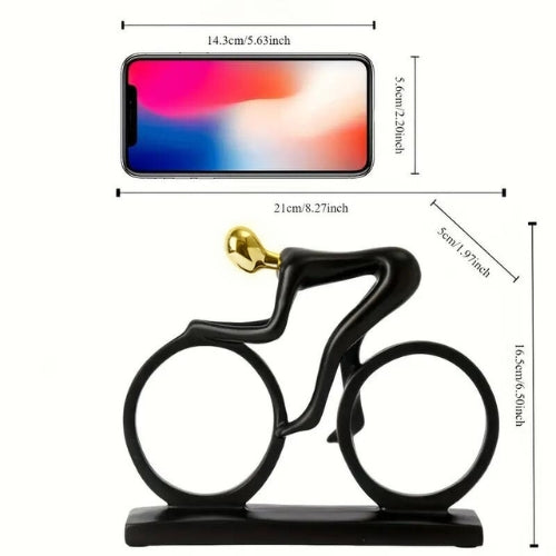 Modern Abstract Bicycle Rider Statue