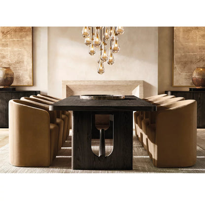 Peru 6-Seater Dining Table Black