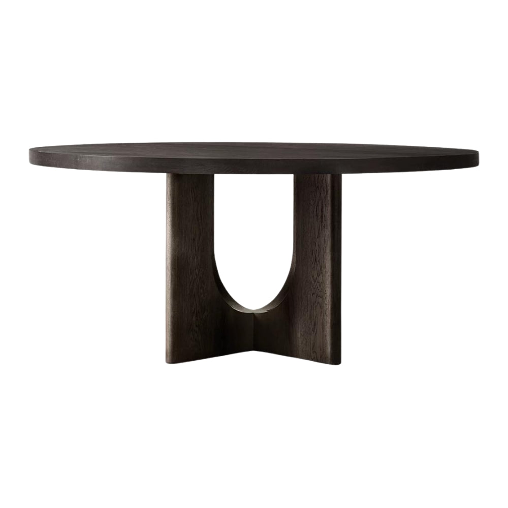 Peru Round Dining Table Black