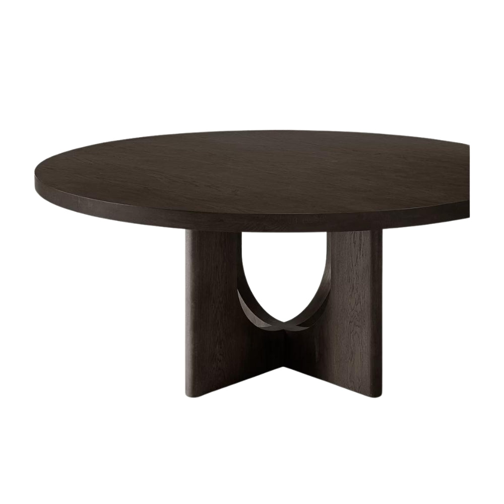 Peru Round Dining Table Black