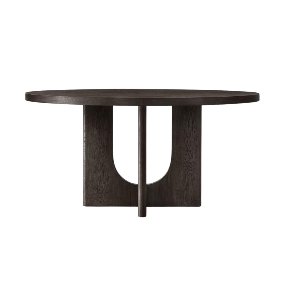 Peru Round Dining Table Black