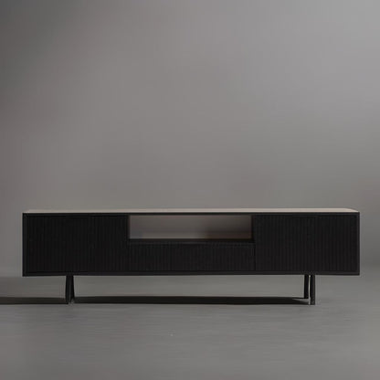 Zara Tv Unit Black 200cm